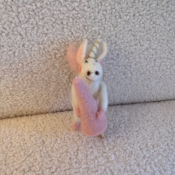 Felt Unicorn Christmas Ornament - Picture 2 of 4